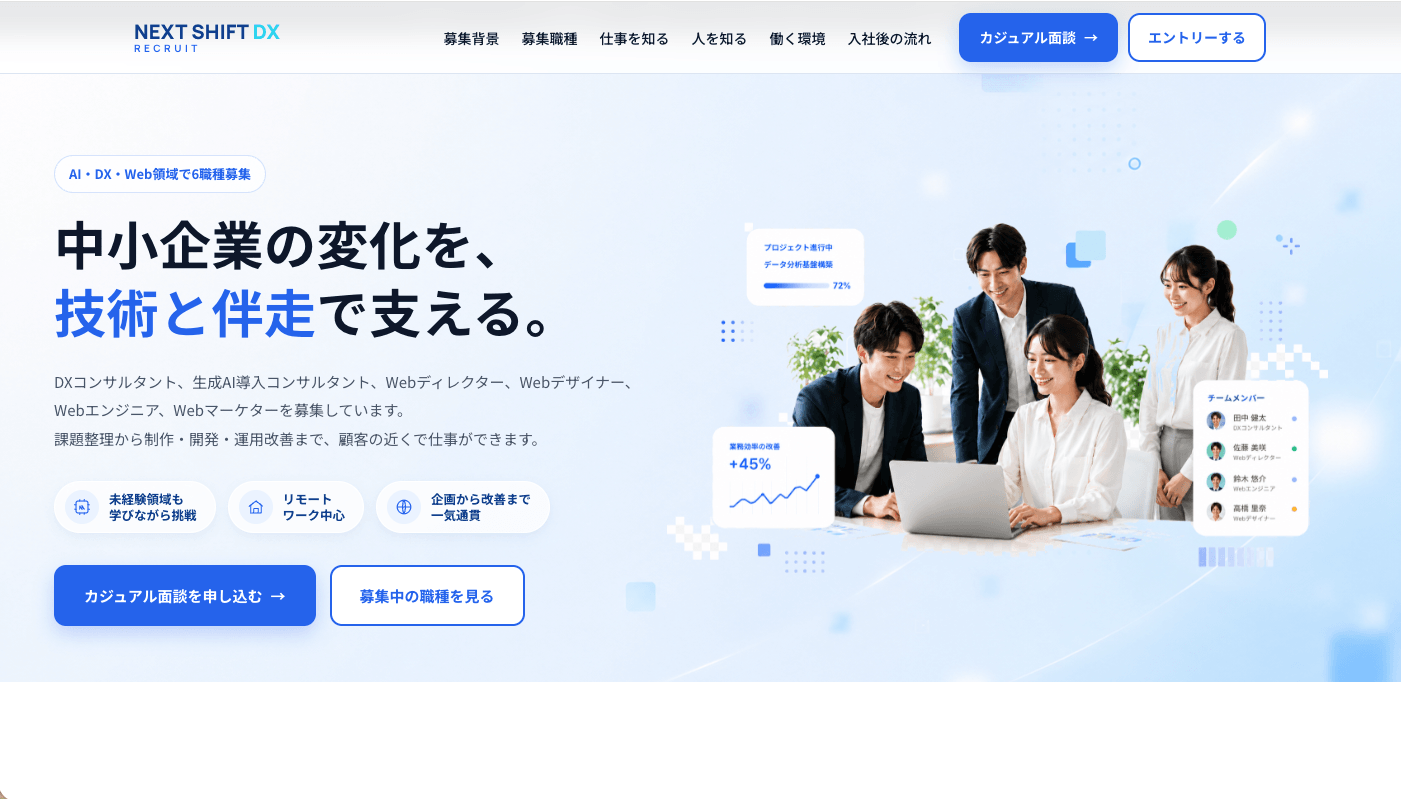 採用サイト制作